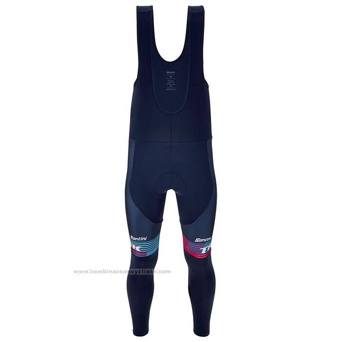 2023 Maillot Cyclisme Trek Factory Bleu Manches Longues et Cuissard